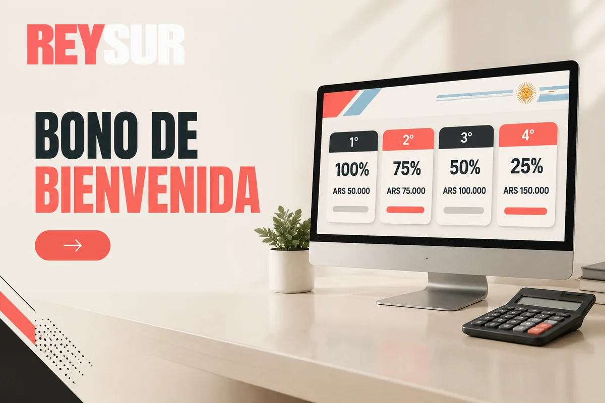Tabla con porcentajes y topes del bono de bienvenida