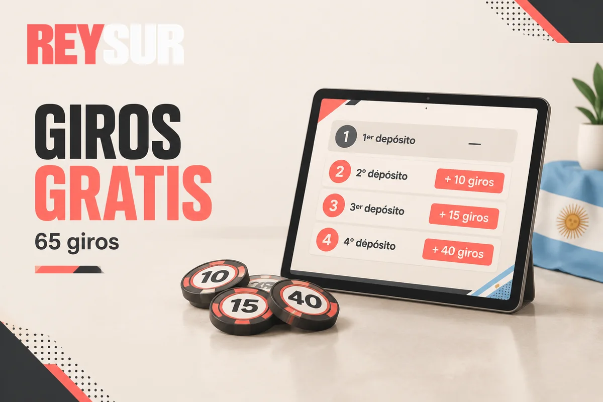 Pantalla con giros gratis repartidos por depósito