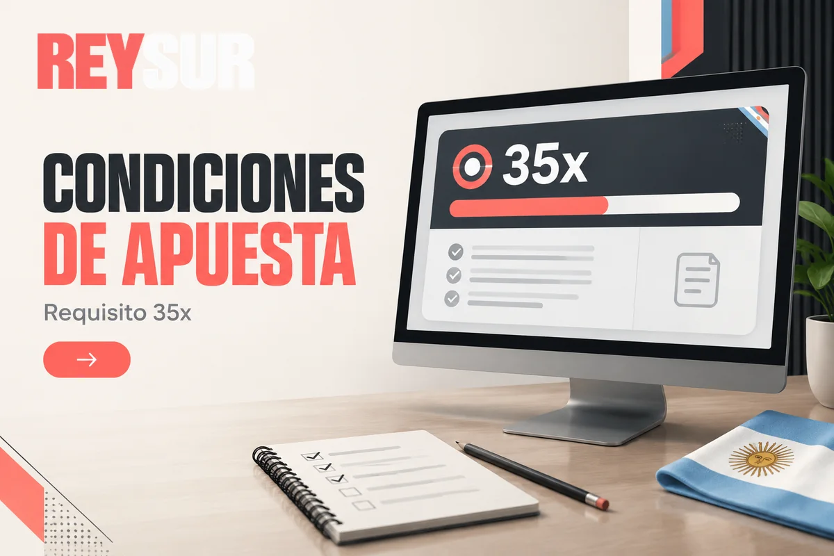 Panel de apuesta con requisito de rollover 35x