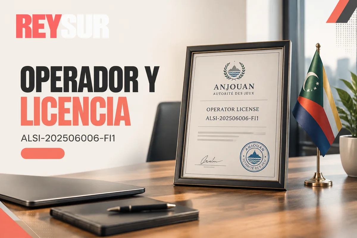 Certificado de licencia junto al registro del operador