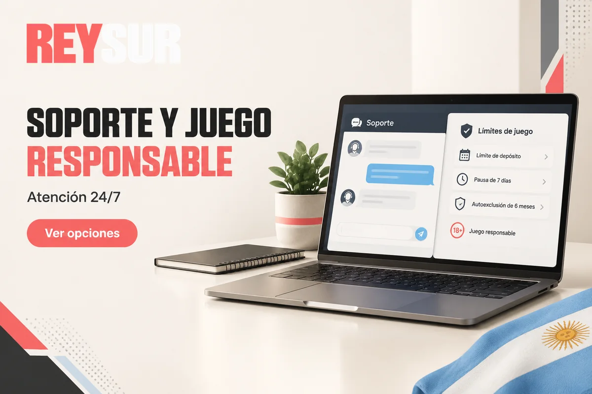 Chat de soporte y controles de juego responsable