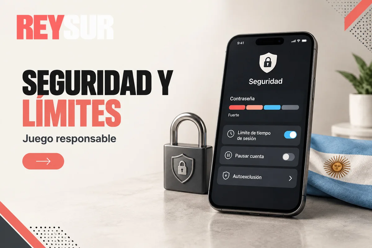 Pantalla de seguridad con contraseña y límites de juego