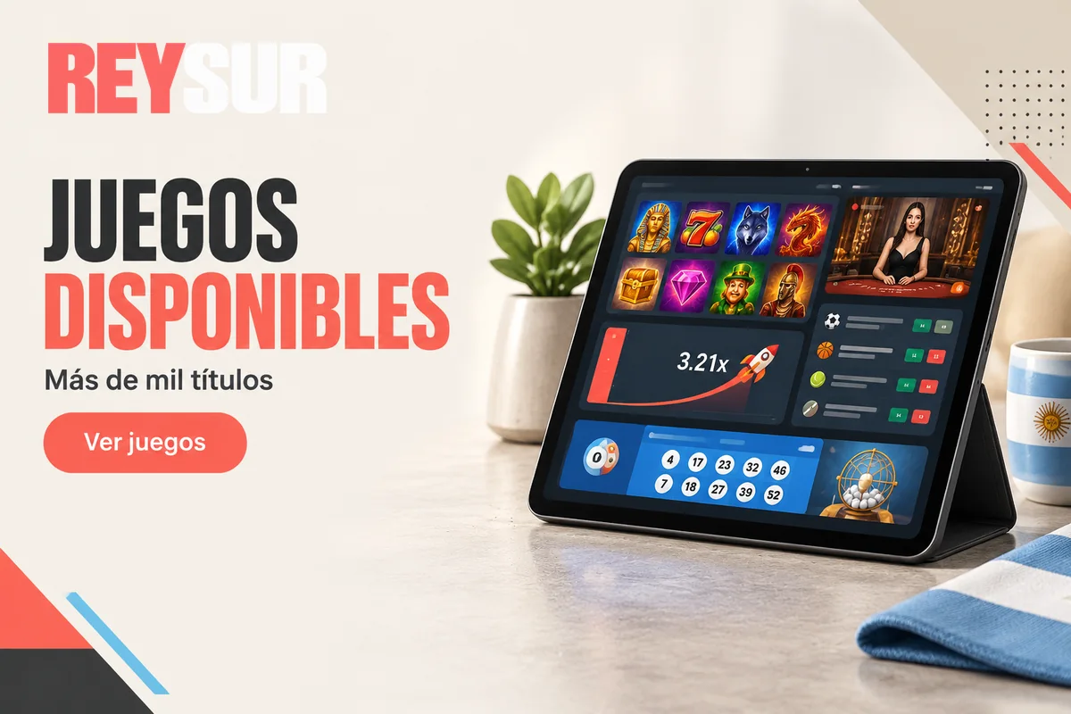 Catálogo digital con tragamonedas, deportes y bingo
