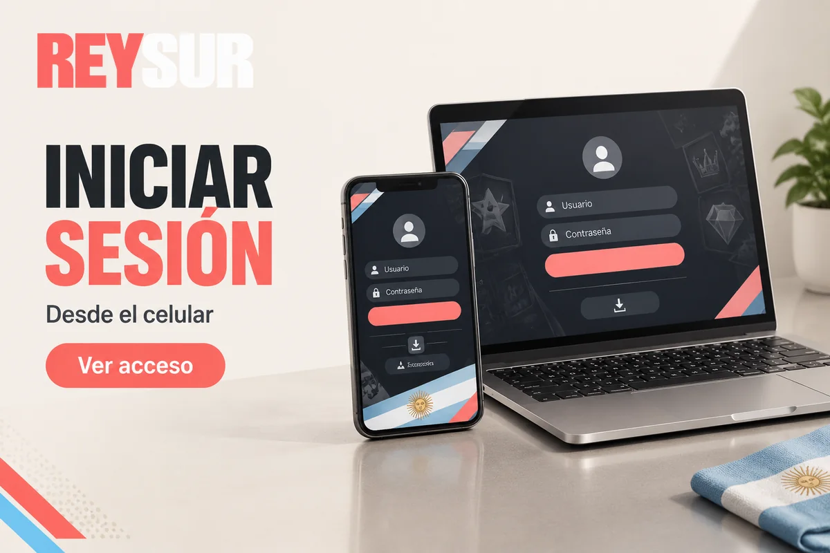 Celular y computadora muestran una pantalla de acceso
