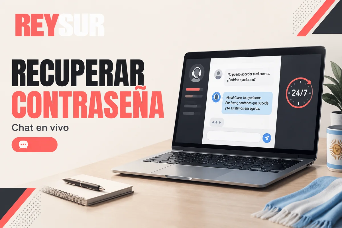 Chat de soporte para recuperar el acceso a una cuenta