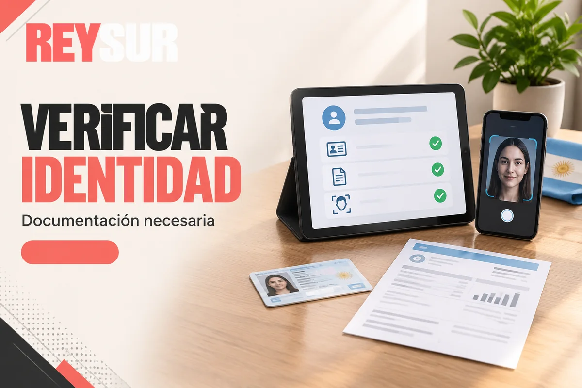 Documentos y selfie para verificar una cuenta