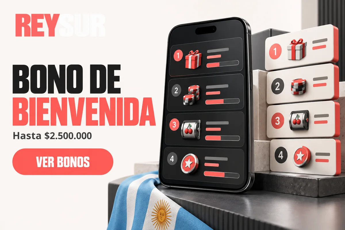 Pantalla muestra etapas del bono y giros gratis