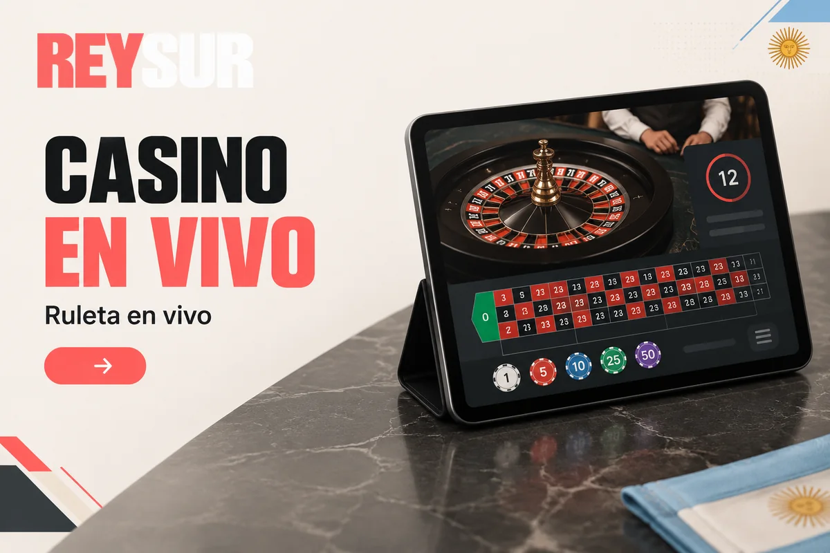Tablet muestra mesa de ruleta en vivo simulada