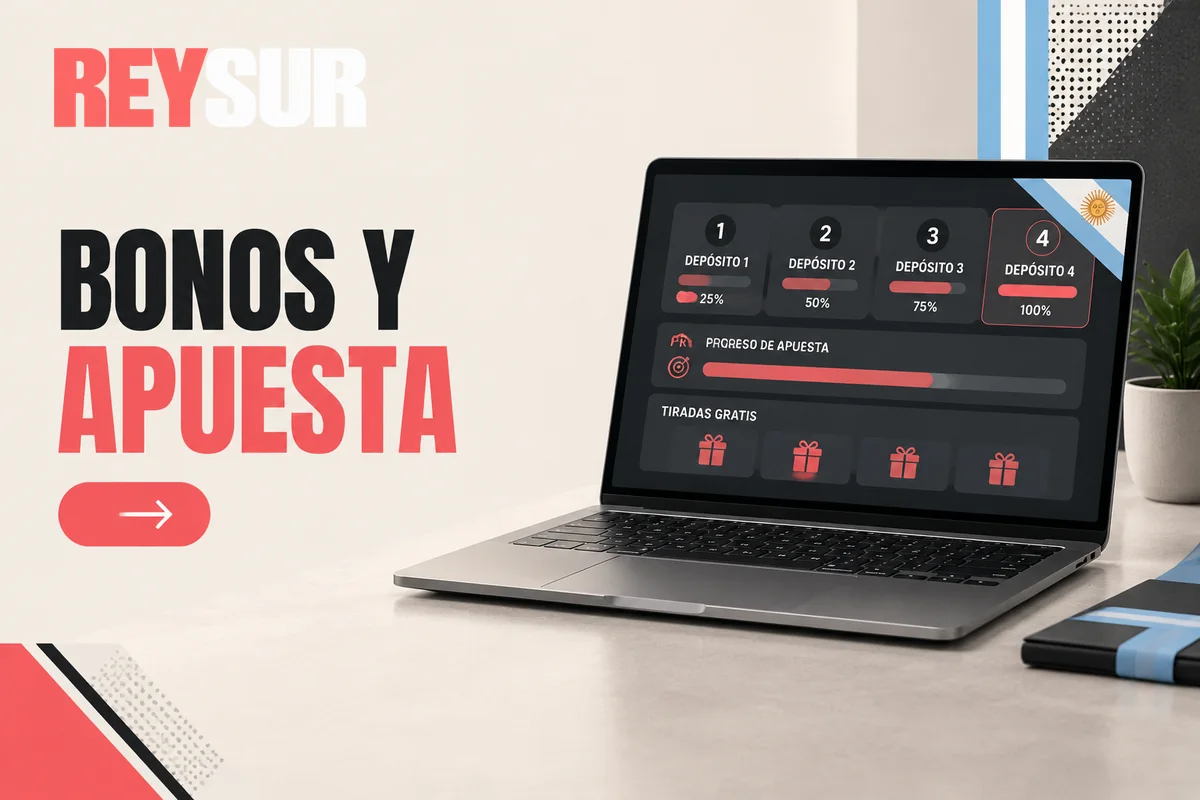 Pantalla con etapas de bono y contador de apuesta