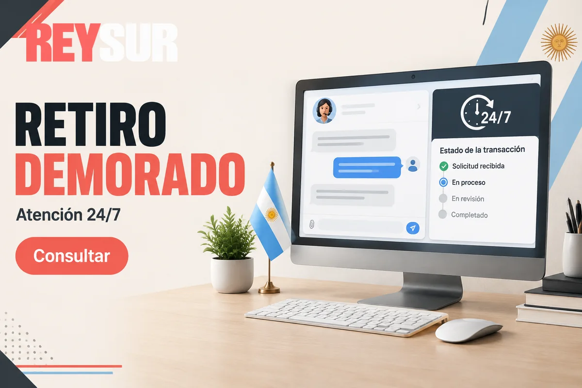 Chat de soporte consulta un retiro demorado